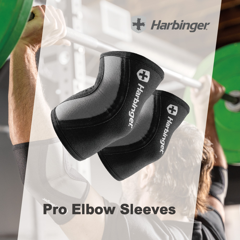 【Harbinger】Pro Elbow Sleeves 4mm 專業重訓/健身護肘（總代理公司貨）